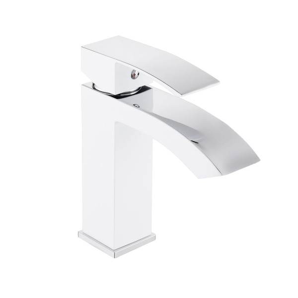 Змішувач для раковини Qtap Swan Cascada Chrome/White (QTSWA270CRW45568)