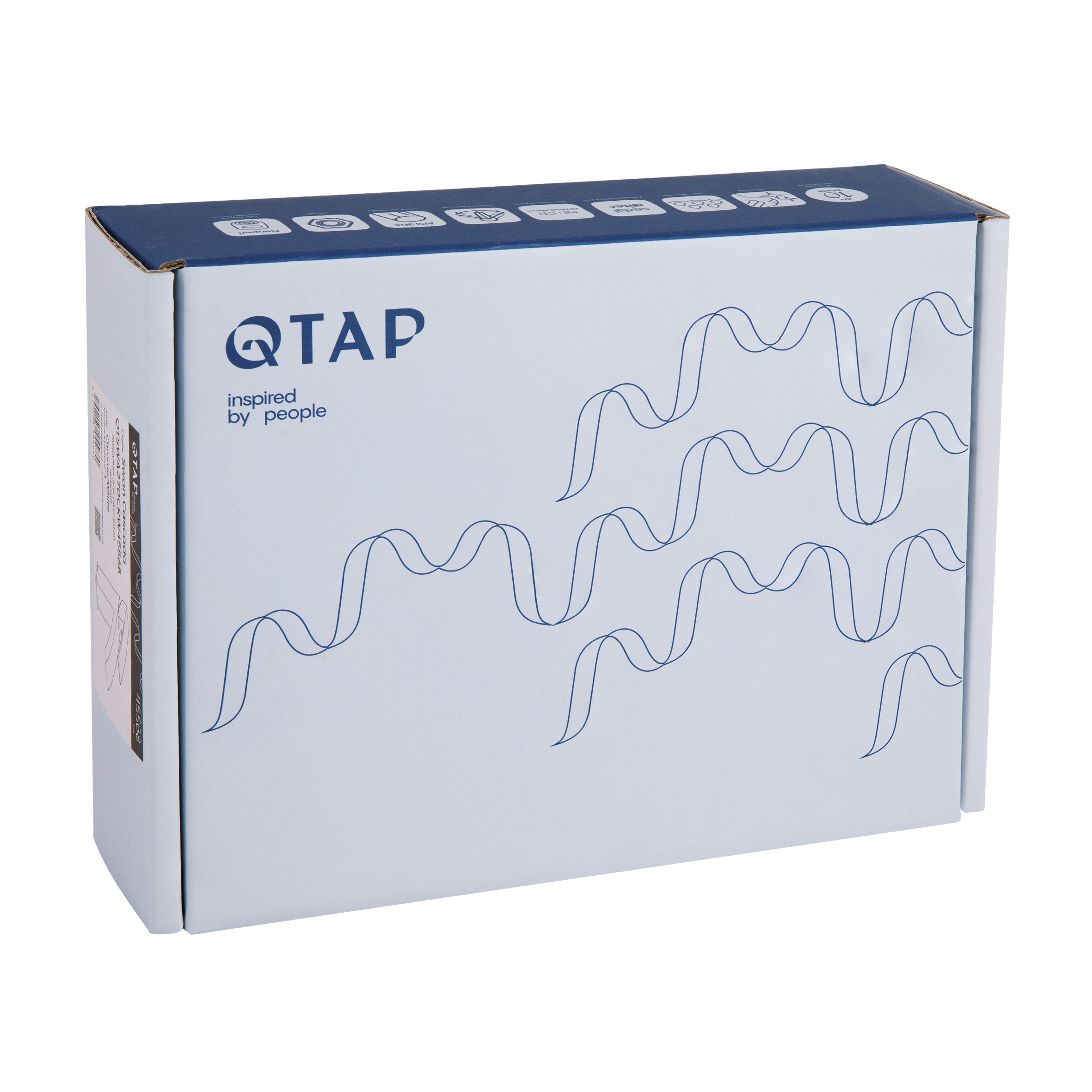 Змішувач для раковини Qtap Swan Cascada Chrome/White (QTSWA270CRW45568)