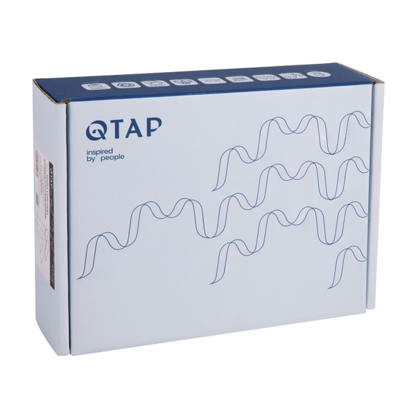 Змішувач для раковини Qtap Swan Cascada Chrome/White (QTSWA270CRW45568)