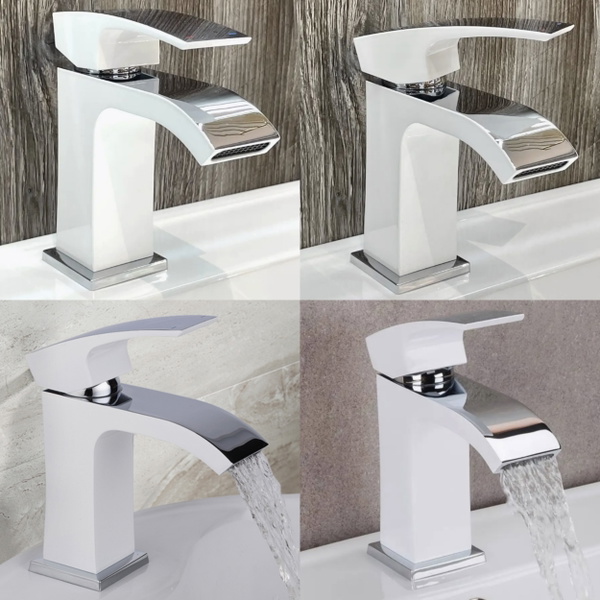Змішувач для раковини Qtap Swan Cascada Chrome/White (QTSWA270CRW45568)