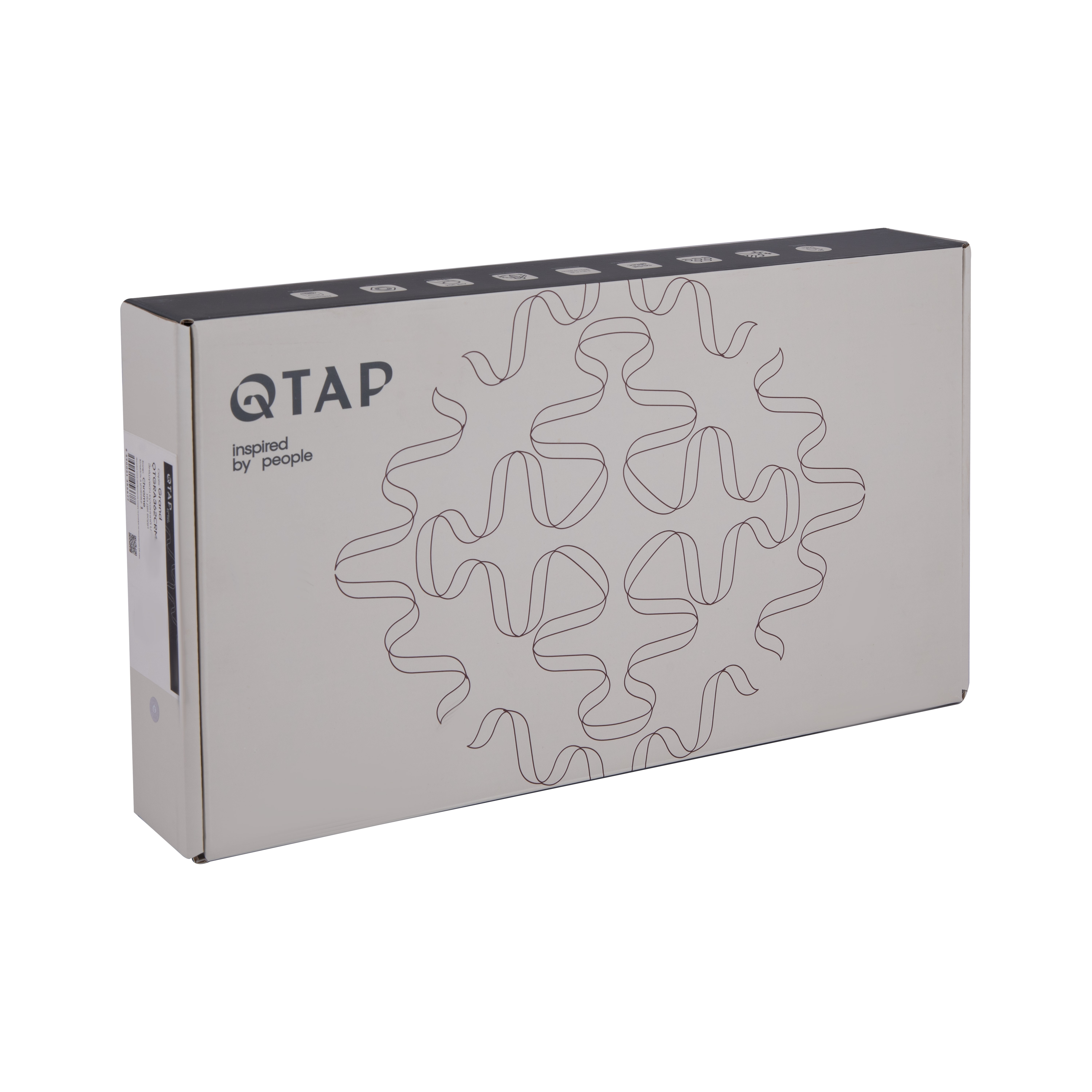 Змішувач для раковини Qtap Vlasta New високий Gunmetal Black PVD (QTVLA269GMB45653)