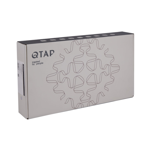 Змішувач для раковини Qtap Vlasta New високий Gunmetal Black PVD (QTVLA269GMB45653)
