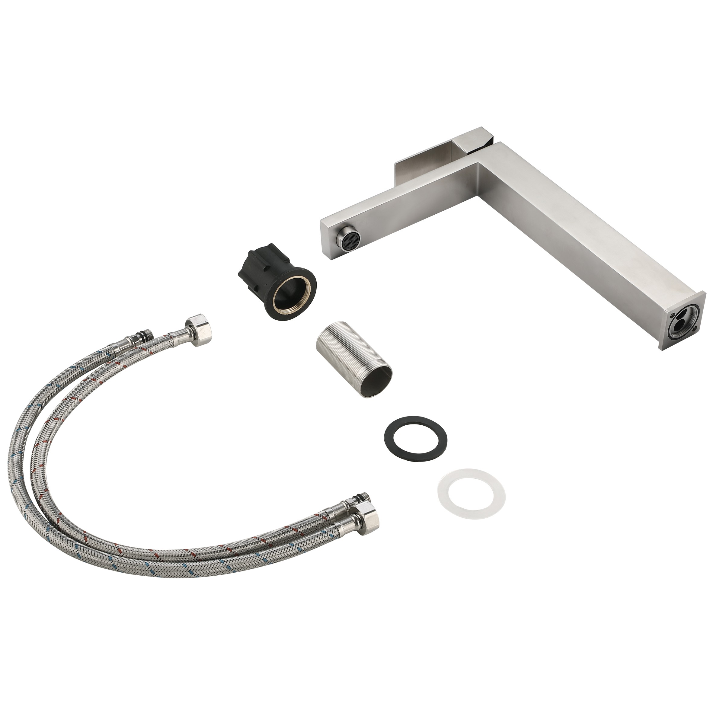 Смеситель для раковины высокий Lidz Helix 001FH Nickel (k35) (LDHEL001FHNKS49179)