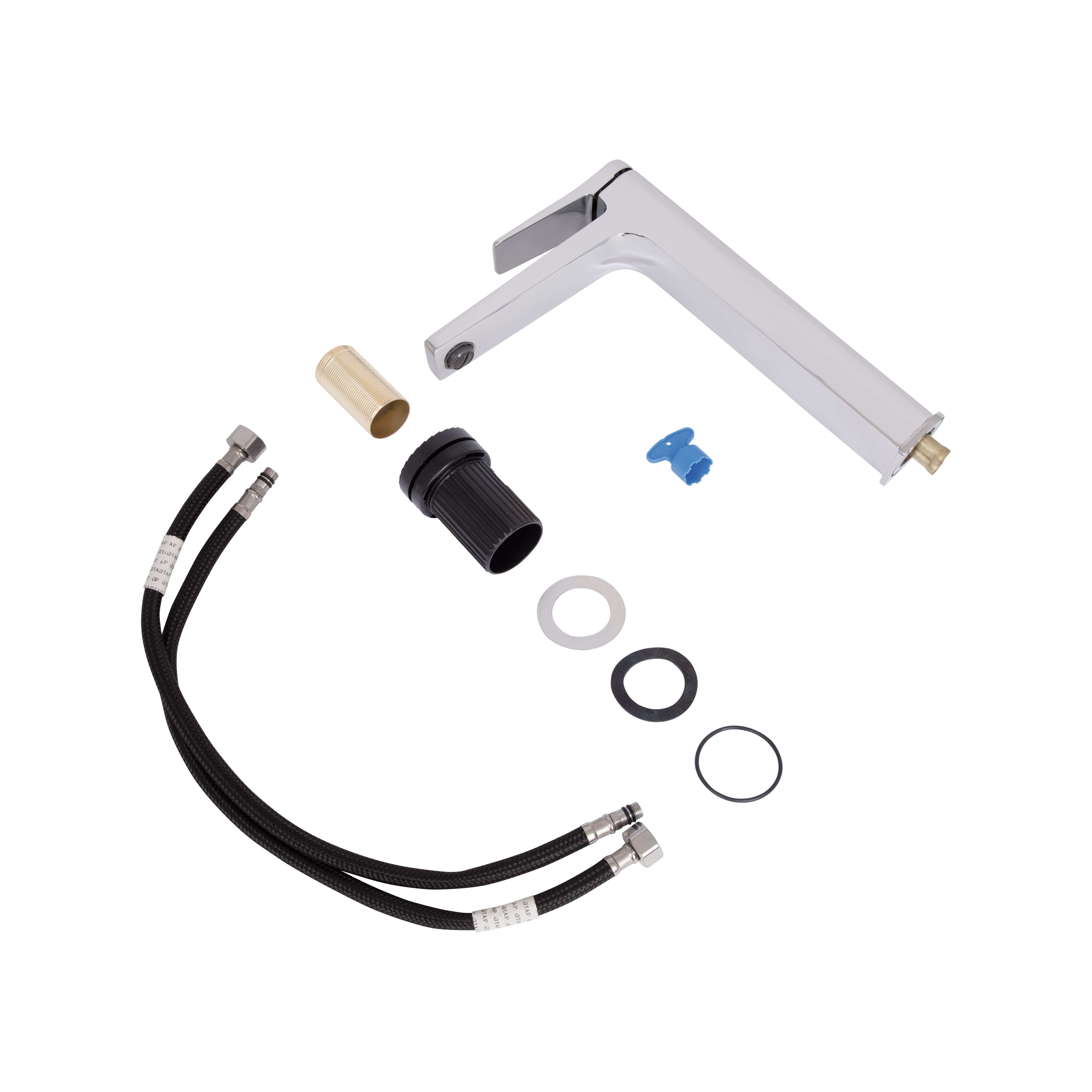 nosun0158 Змішувач для раковини високий Qtap Nando Chrome (QTNAN269CRM48650