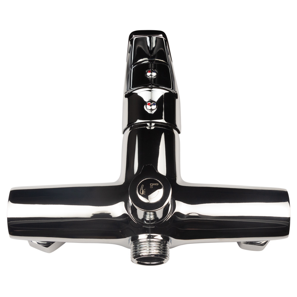 Змішувач для ванни Aquatica s30 прямий 350мм дивертор вбудований картриджний Ø35 мм