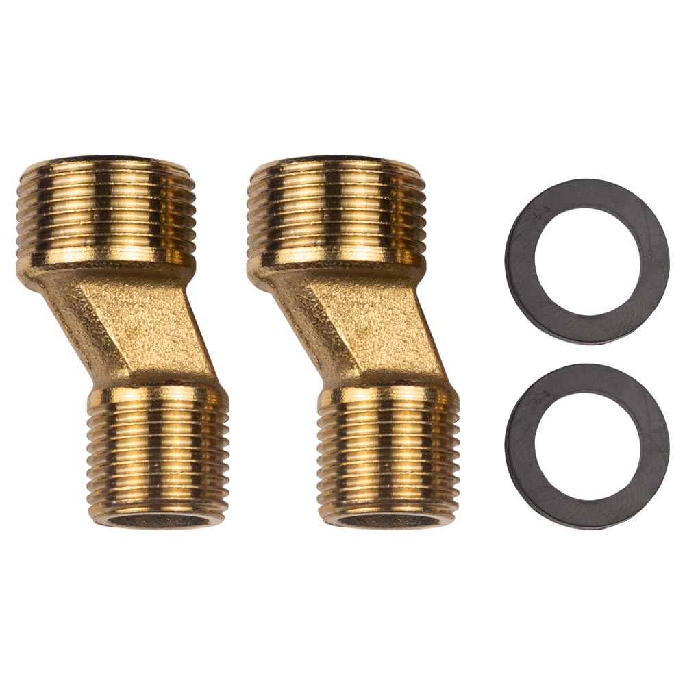 Змішувач для ванни Aquatica s37 прямий 350мм дивертор вбудований картриджний Ø35 мм