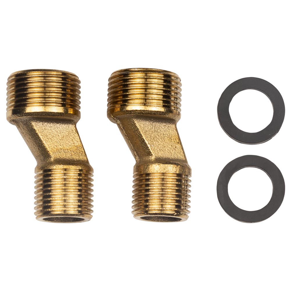 Змішувач для ванни Aquatica s37 прямий 350мм дивертор вбудований картриджний (B) Ø35 мм