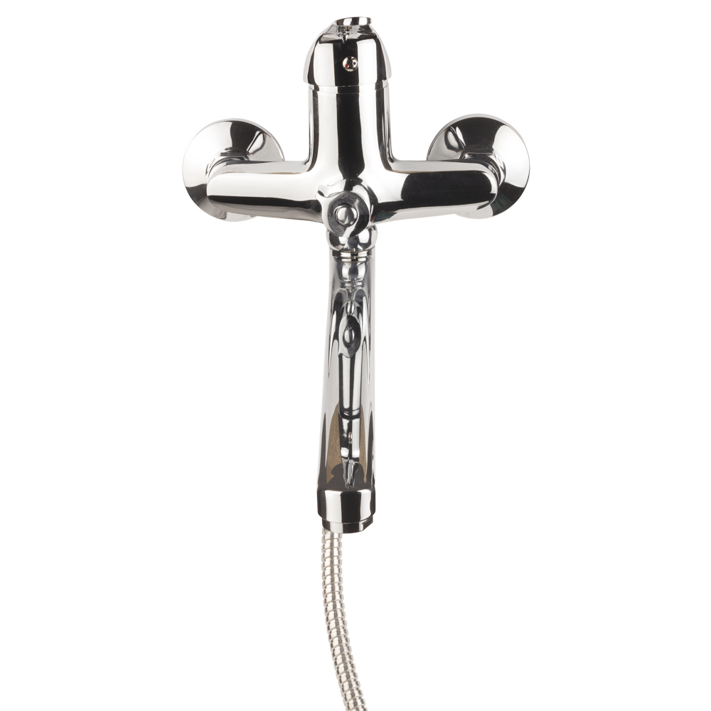 Змішувач для ванни Aquatica s55 вилив прямий 350 мм дивертор вбудований картриджний Ø40 мм