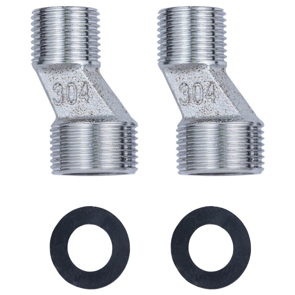 Змішувач для ванни Aquatica SS HT гусак прямий 100 мм дивертор вбудований картриджний Ø35 мм