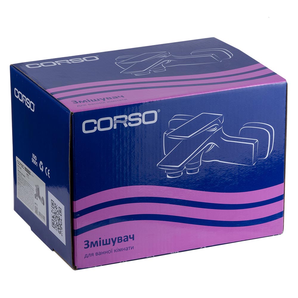 Змішувач для ванни Corso Marmore литий Ø35 мм