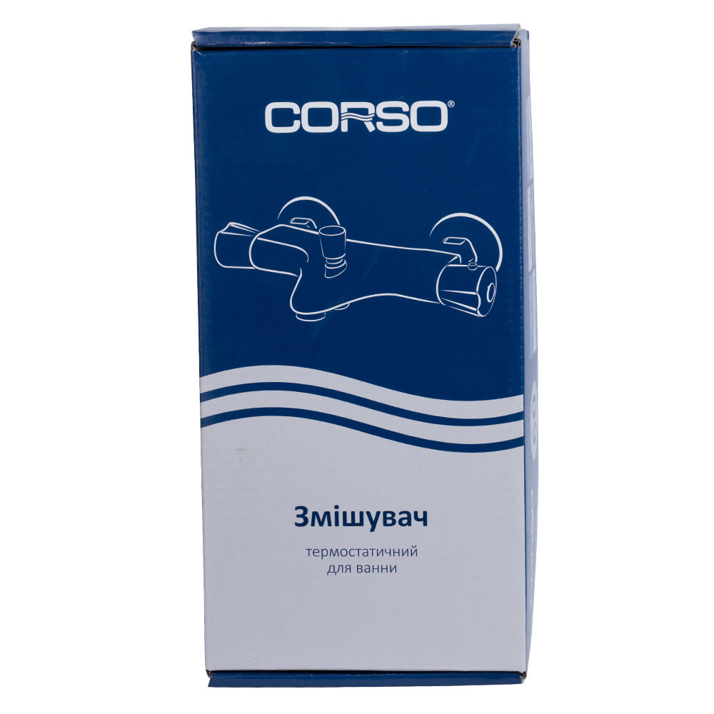 Змішувач для ванни Corso Piave термостатичний литий Ø27 мм