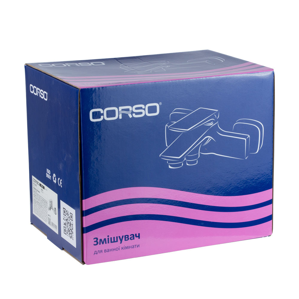 Змішувач для ванни Corso Riva литий Ø35 мм