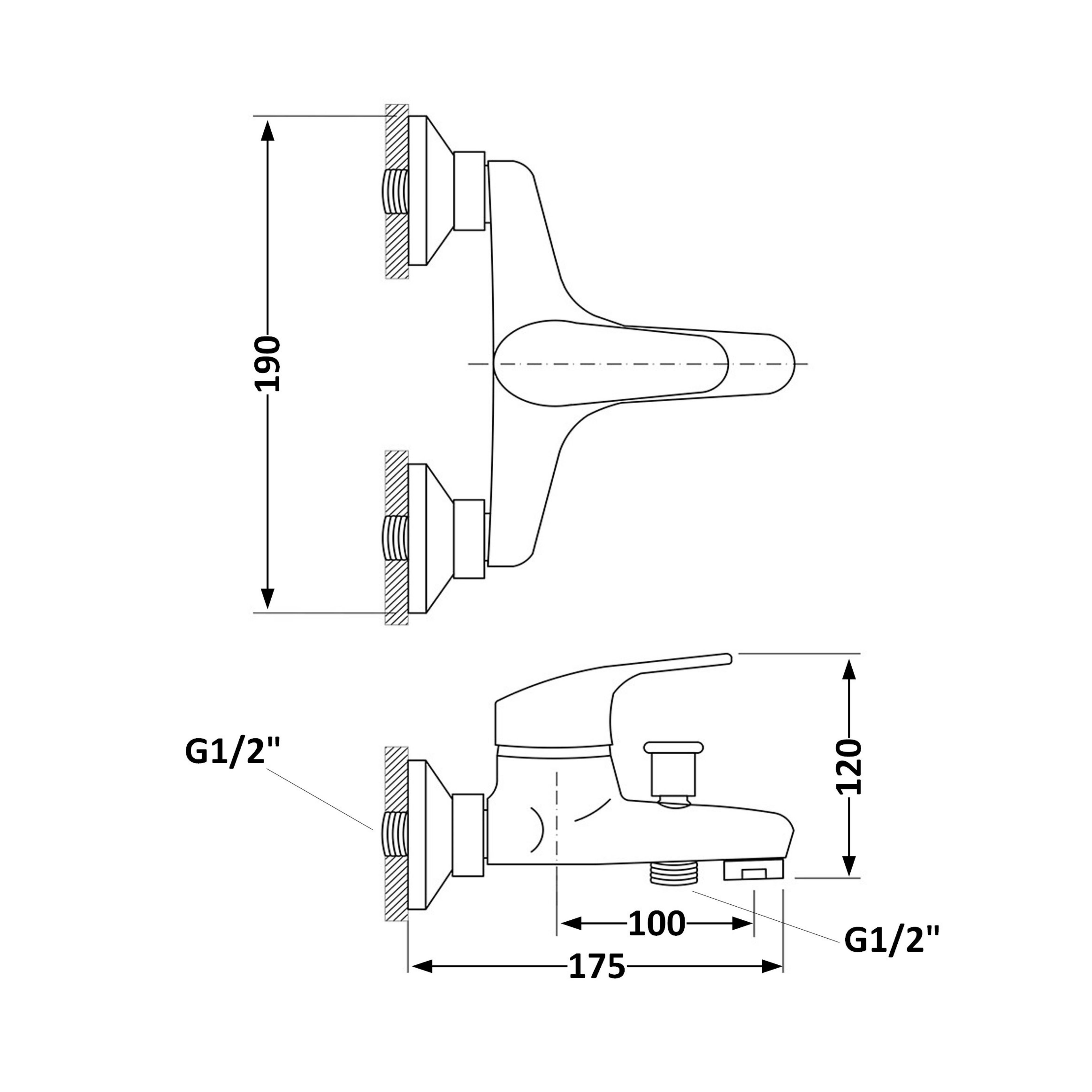 Змішувач для ванни Brinex 36W 006