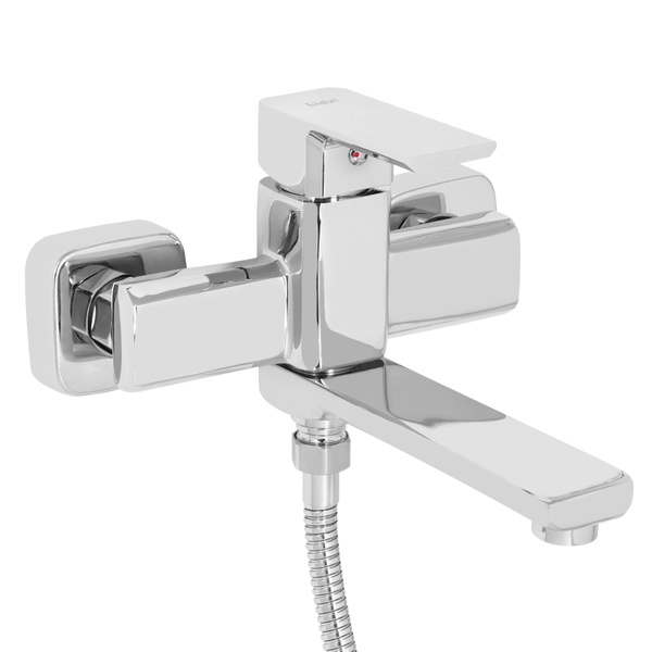 Смеситель для ванны Lidz Dozorca 0051 с поворотным изливом (c душевым гарнитуром) (k35) Chrome (LDDOZ0051CRM45404)