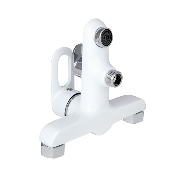 Змішувач для ванни Lidz Latwa 006 (з душовим гарнітуром) (k35) White (LDLAT006WHI45424)