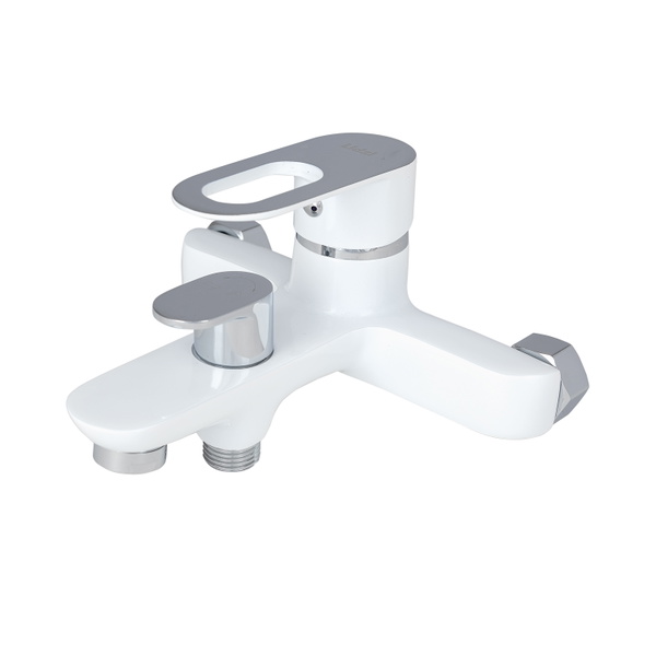 Змішувач для ванни Lidz Latwa 006 (з душовим гарнітуром) (k35) White (LDLAT006WHI45424)