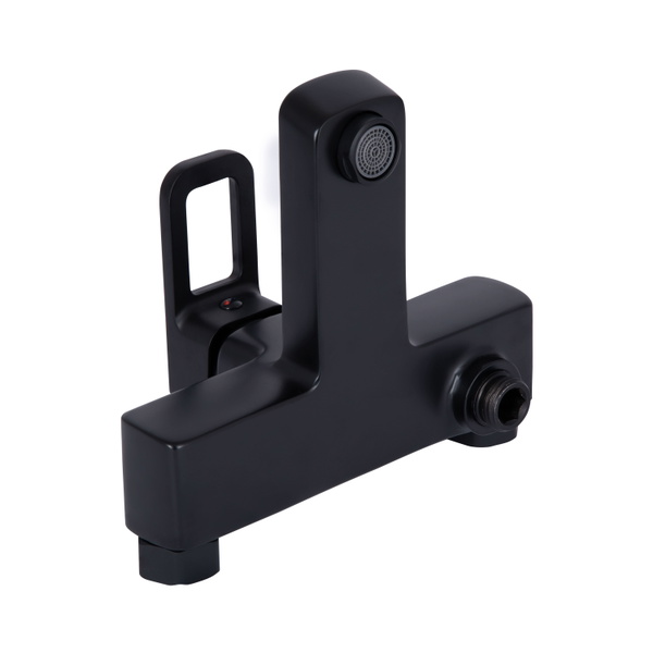 Змішувач для ванни Lidz Wawel 006 (з душовим гарнітуром) (k35) Black (LDWAW006BLA45393)