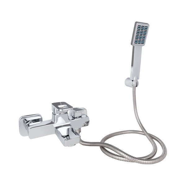 Змішувач для ванни Lidz Wawel 006 (з душовим гарнітуром) (k35) Chrome (LDWAW006CRM45388)