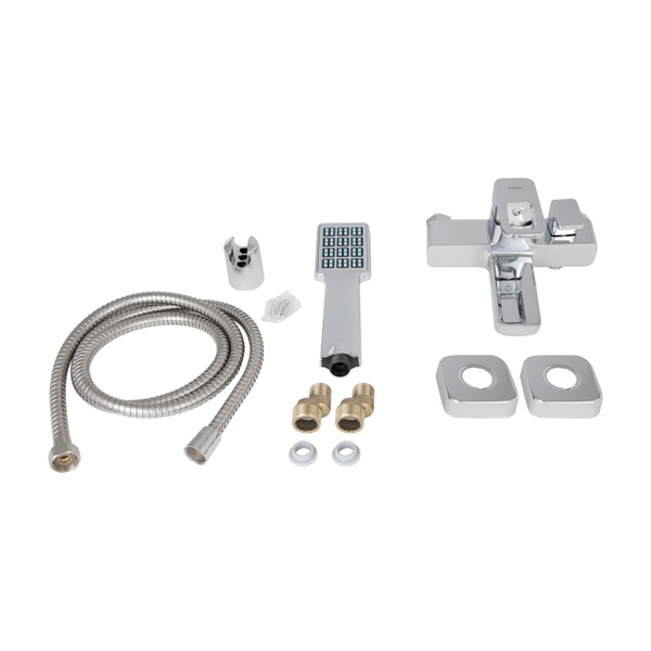 Змішувач для ванни Lidz Wawel 006 (з душовим гарнітуром) (k35) Chrome (LDWAW006CRM45388)