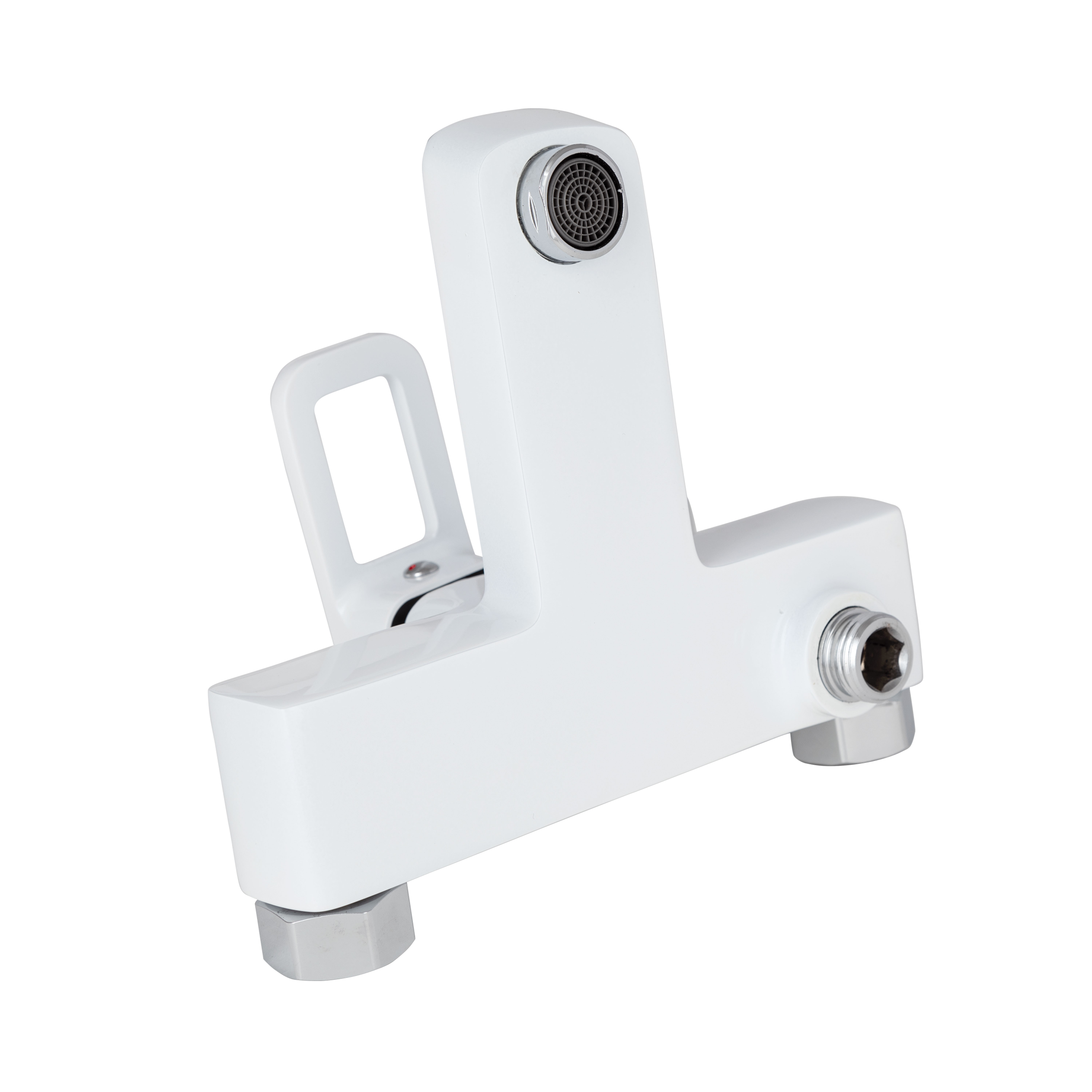 Змішувач для ванни Lidz Wawel 006 (з душовим гарнітуром) (k35) White (LDWAW006WHI45398)