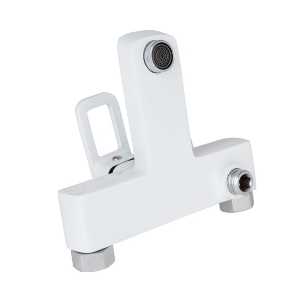 Змішувач для ванни Lidz Wawel 006 (з душовим гарнітуром) (k35) White (LDWAW006WHI45398)