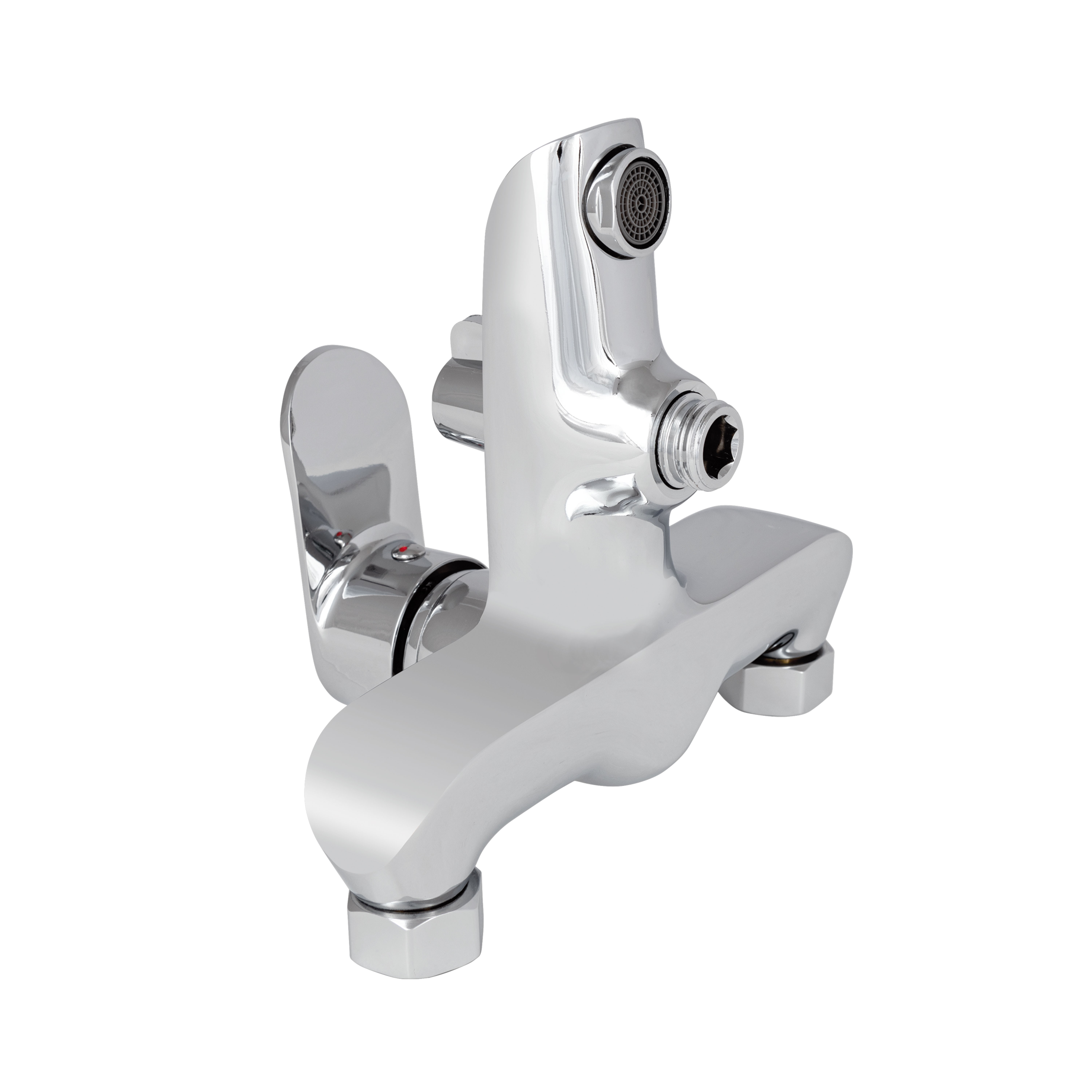 Змішувач для ванни Lidz Wieza 006 (з душовим гарнітуром) (k35) Chrome (LDWIE006CRM45410)