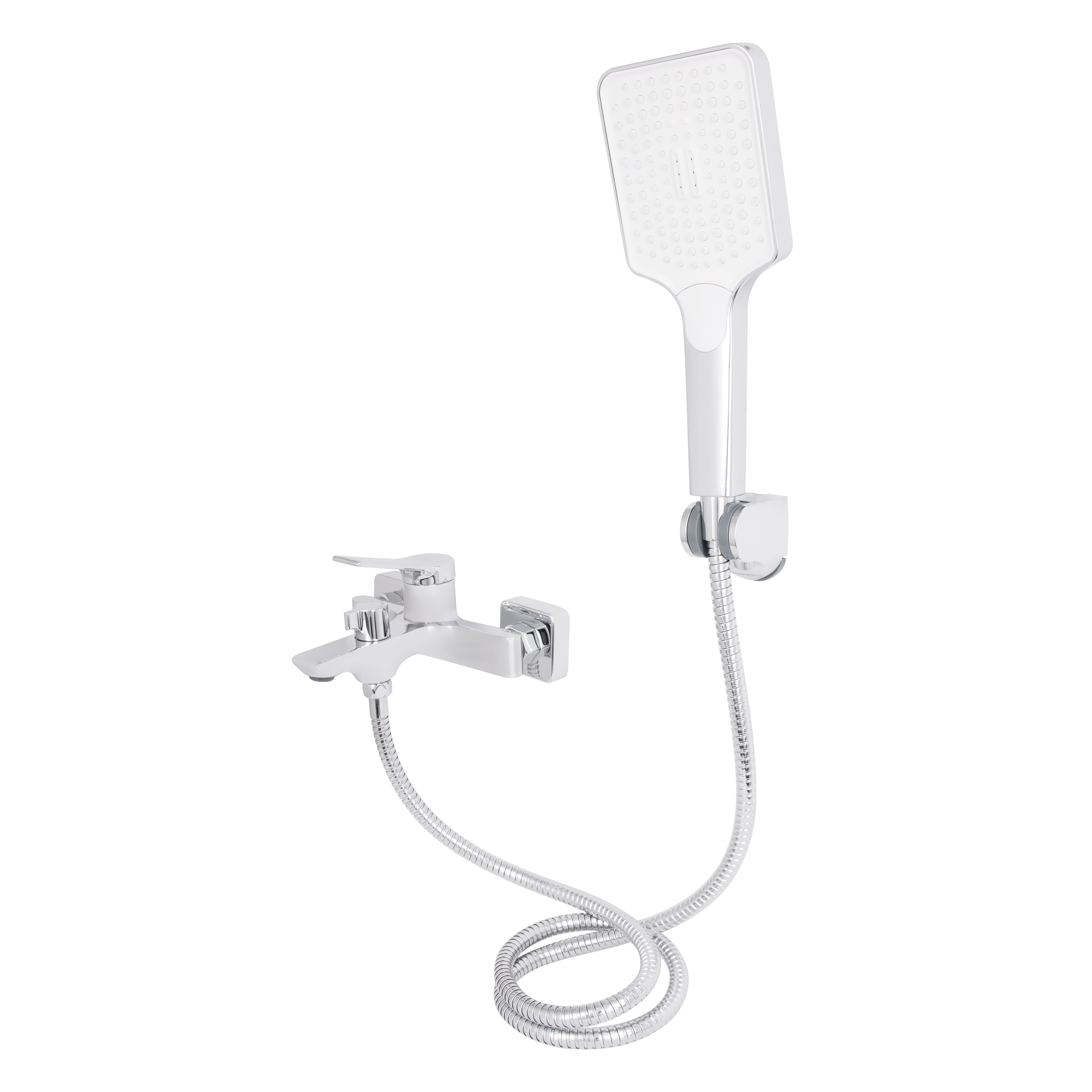 Змішувач для ванни з душовим гарнітуром Qtap Arvin Chrome (QTARV259CRM48640)