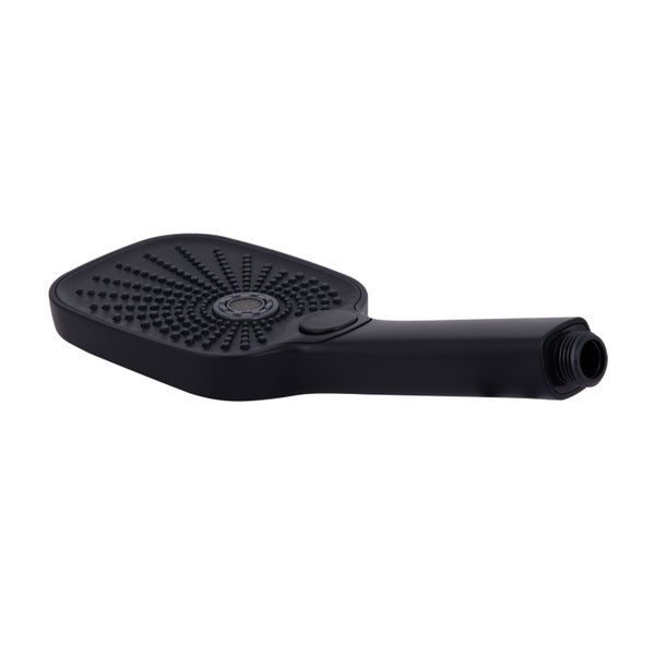 Змішувач для ванни Qtap Gemini (з душовим гарнітуром) Black Matt (QTGEM259BLM45682)