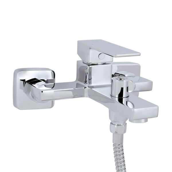 Змішувач для ванни Qtap Gemini (з душовим гарнітуром) Chrome (QTGEM259CRM45681)