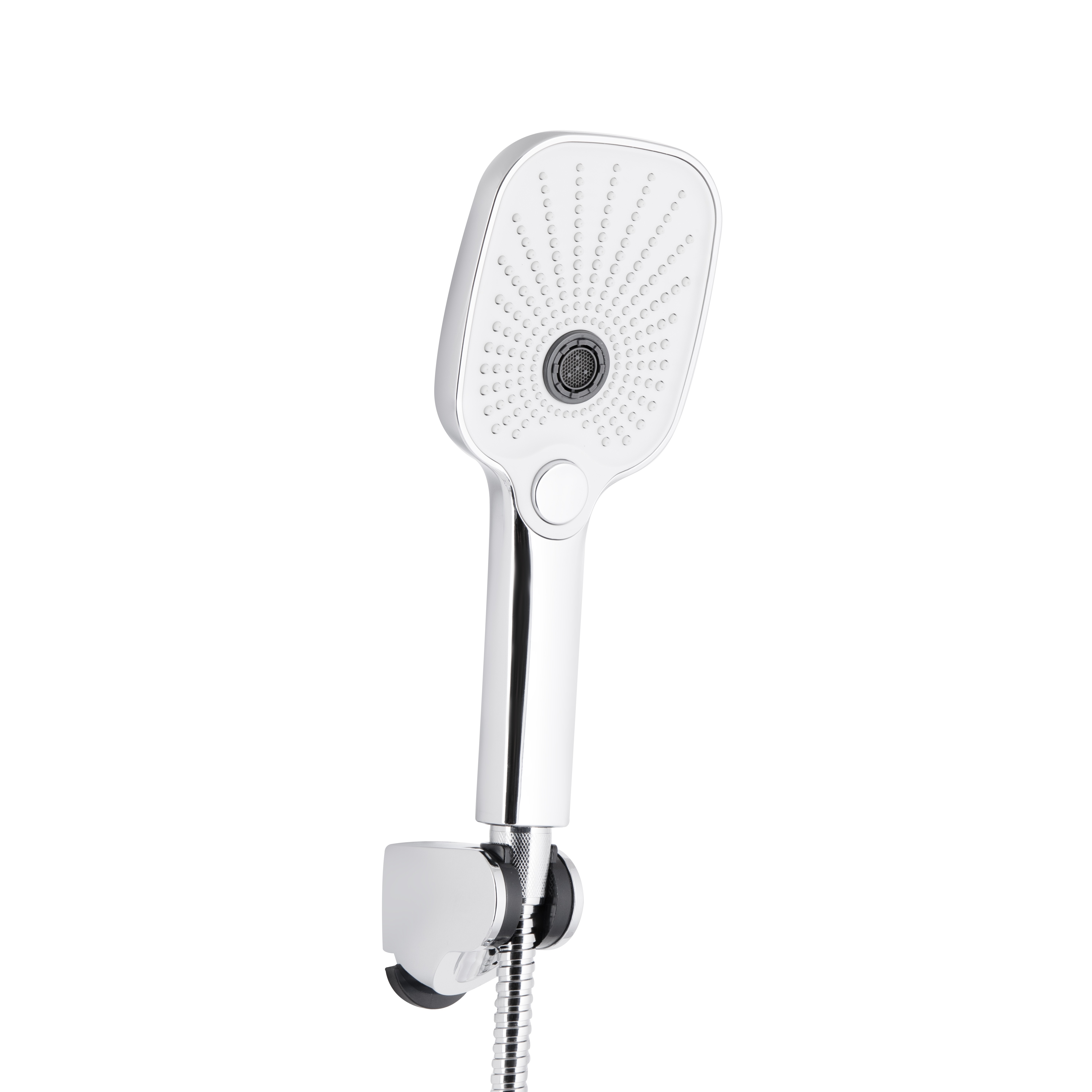 Змішувач для ванни Qtap Gemini (з душовим гарнітуром) Chrome/White (QTGEM259CRW45683)