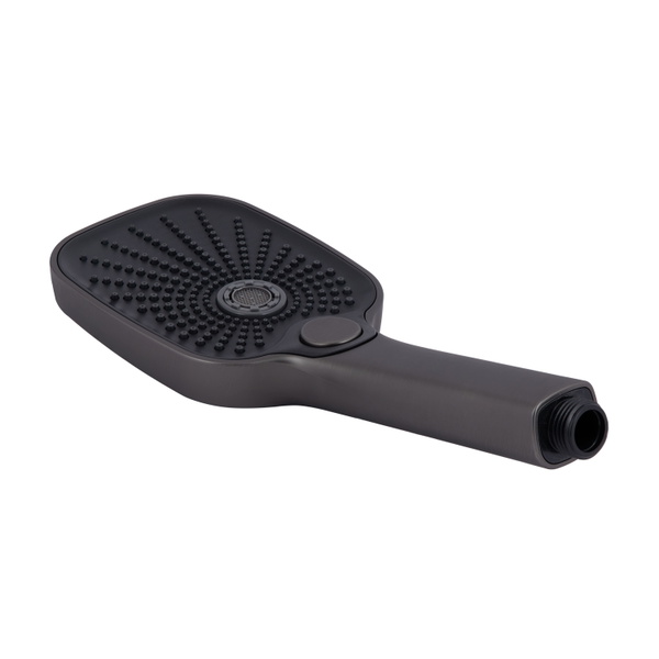 Змішувач для ванни Qtap Gemini (з душовим гарнітуром) Gunmetal Black PVD (QTGEM259GMB45684)