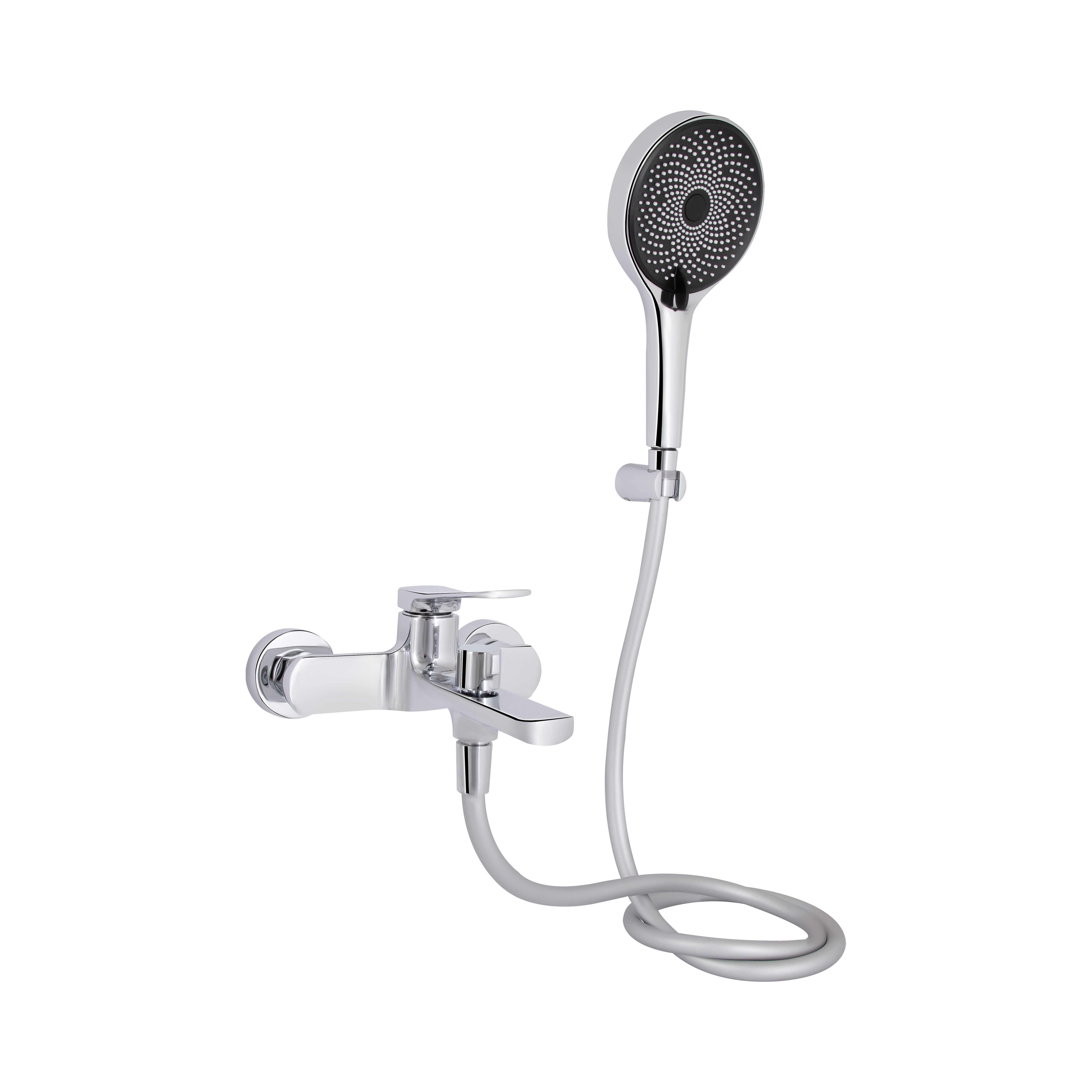 Змішувач для ванни Qtap Slavonice (з душовим гарнітуром) Chrome (QTSLV259CRM48034)