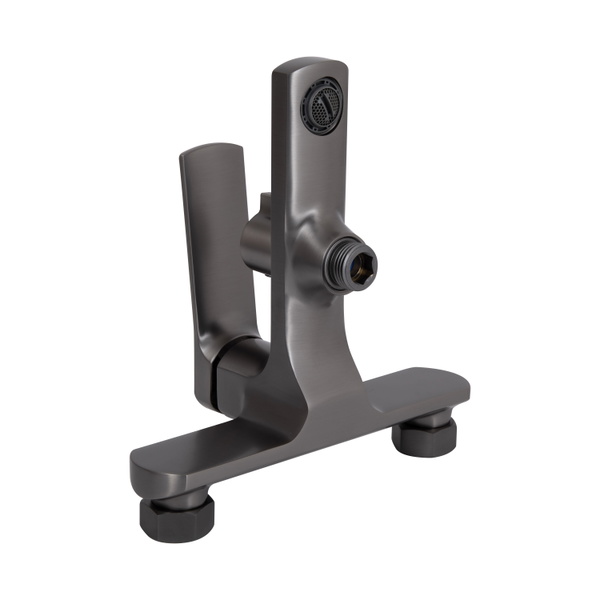 Смеситель для ванны Qtap Slavonice (c душевым гарнитуром) Gunmetal Black PVD (QTSLV259GMB48035)