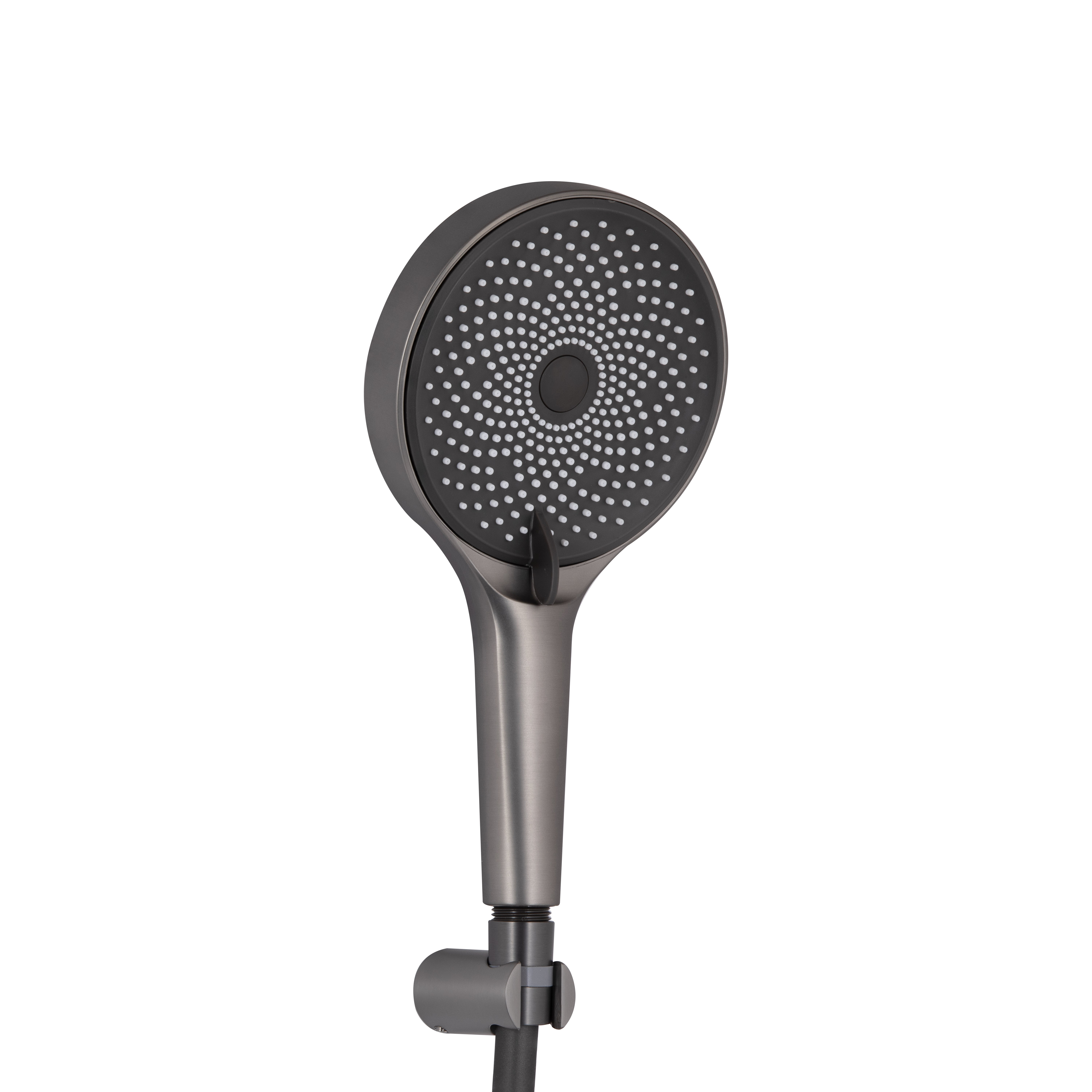 Змішувач для ванни Qtap Slavonice (з душовим гарнітуром) Gunmetal Black PVD (QTSLV259GMB48035)