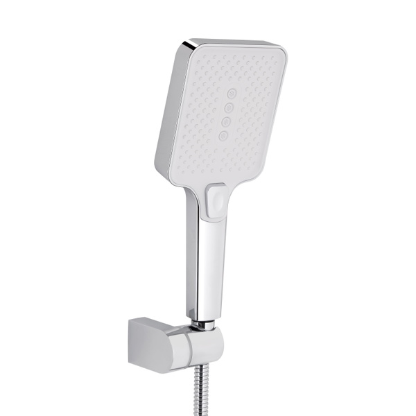 Змішувач для ванни Qtap Swan Cascada з поворотним виливом (з душовим гарнітуром) Chrome/White (QTSWA260CRW45569)