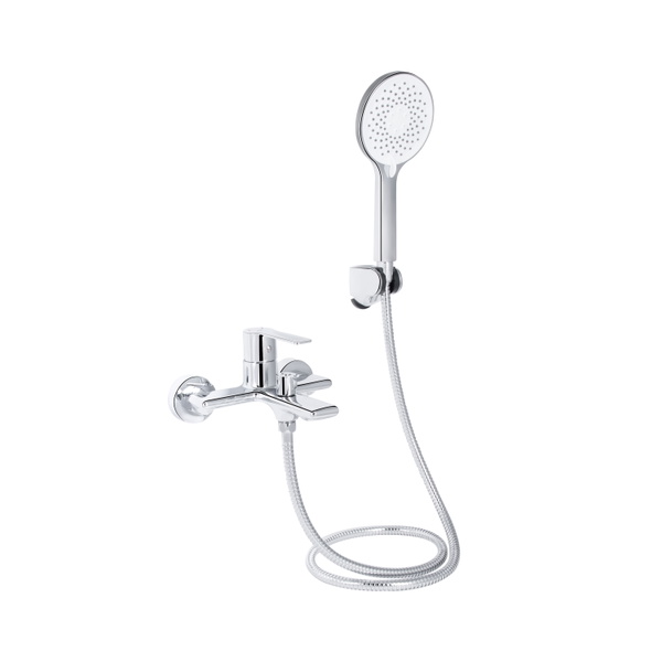 Змішувач для ванни Qtap Taurus (з душовим гарнітуром) Chrome (QTTAU259CRM45661)