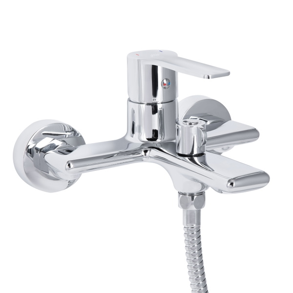 Змішувач для ванни Qtap Taurus (з душовим гарнітуром) Chrome (QTTAU259CRM45661)