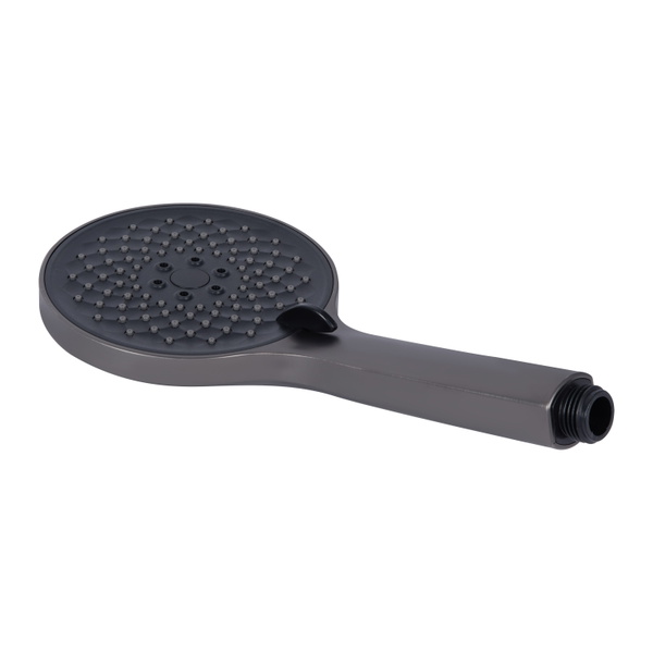 Смеситель для ванны Qtap Vlasta New (c душевым гарнитуром) Gunmetal Black PVD (QTVLA259GMB45643)