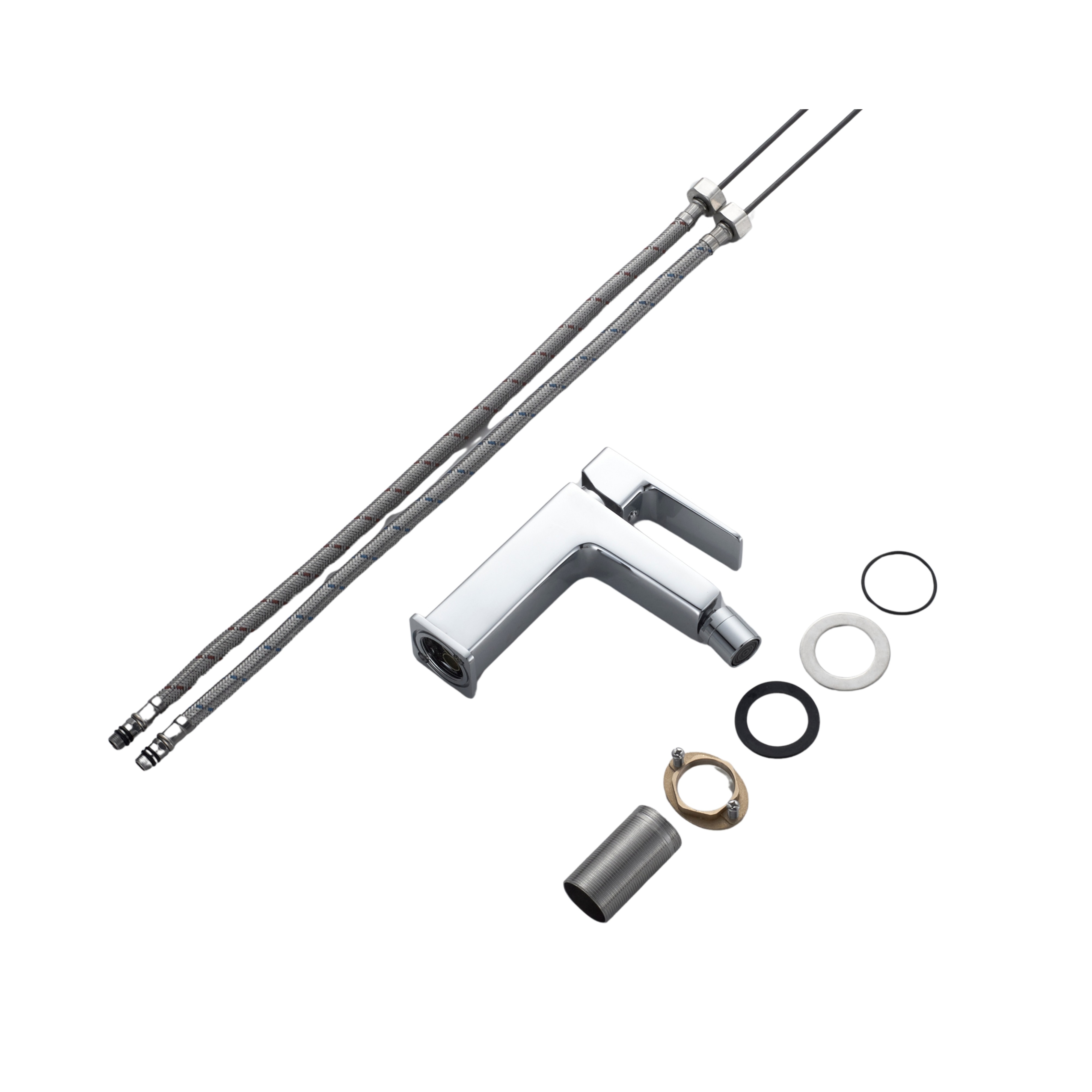 Змішувач латунний для біде Lidz Orion 001AF (k25) Chrome (LDORI001AFCRM48095)
