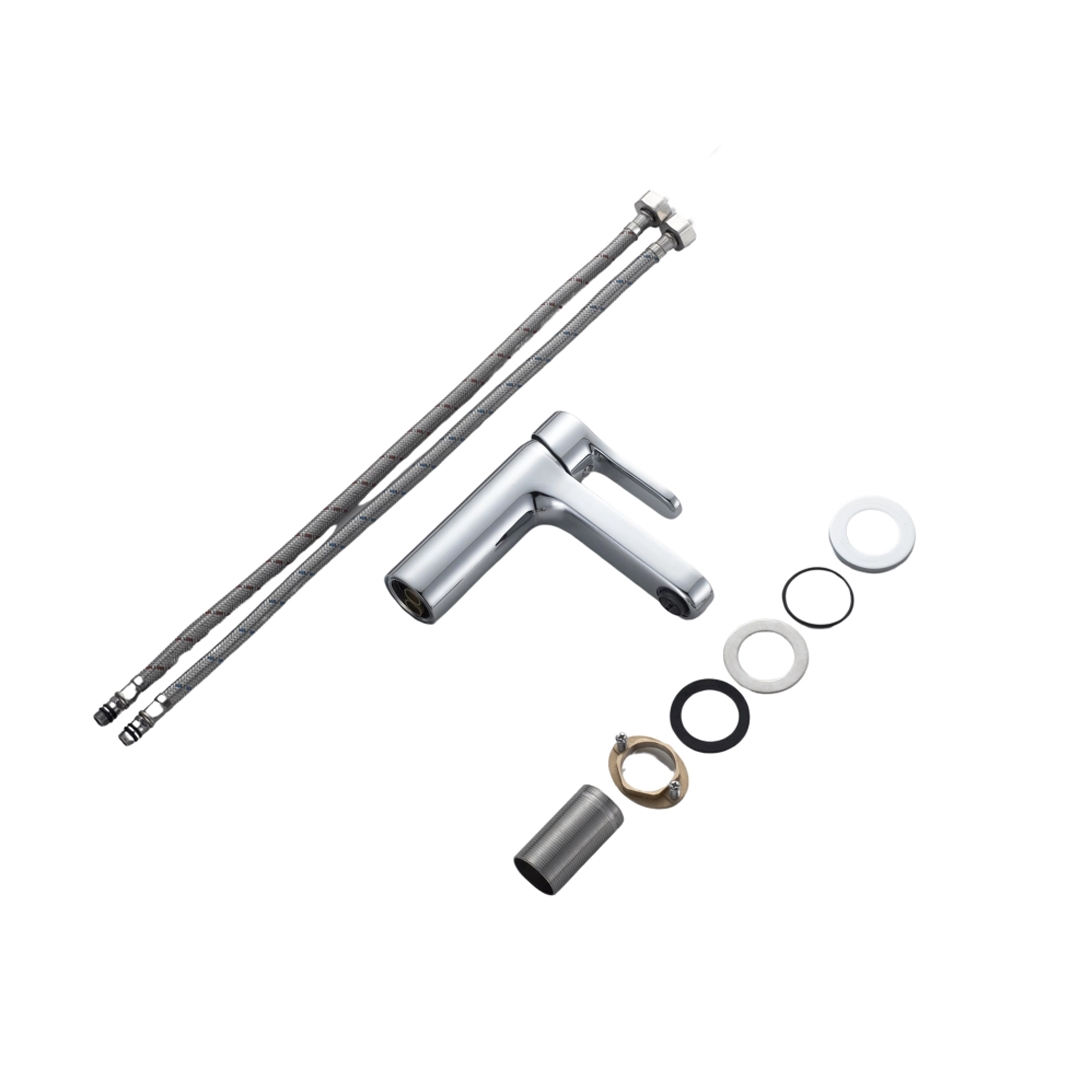 Змішувач латунний для раковини Lidz Astra 001F (k35) Chrome (LDAST001FCRM48085)
