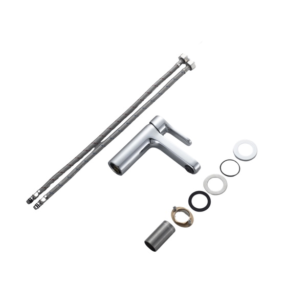 Змішувач латунний для раковини Lidz Astra 001F (k35) Chrome (LDAST001FCRM48085)