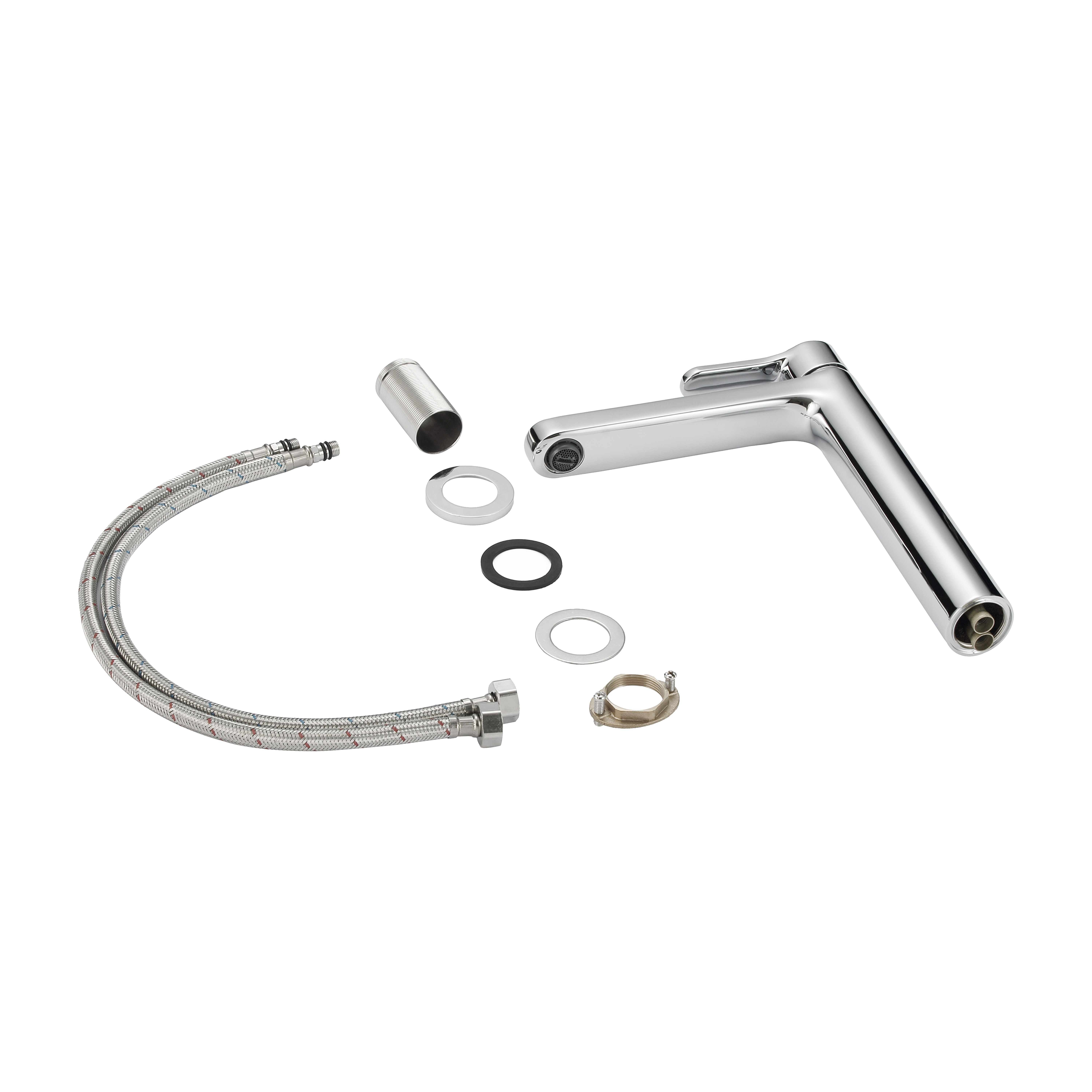 Змішувач латунний для раковини Lidz Astra 001FH високий (k35) Chrome (LDAST001FHCRM48090)