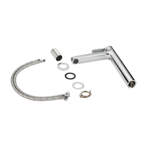 Змішувач латунний для раковини Lidz Astra 001FH високий (k35) Chrome (LDAST001FHCRM48090)