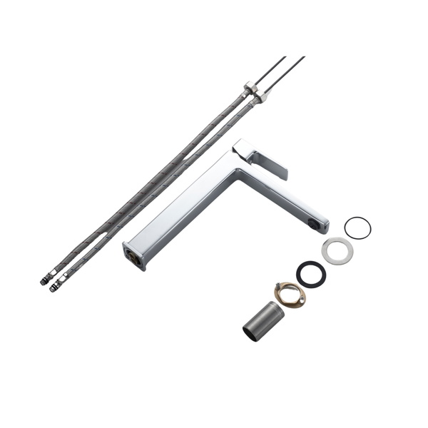 Змішувач латунний для раковини Lidz Orion 001FH високий (k25) Chrome (LDORI001FHCRM48096)