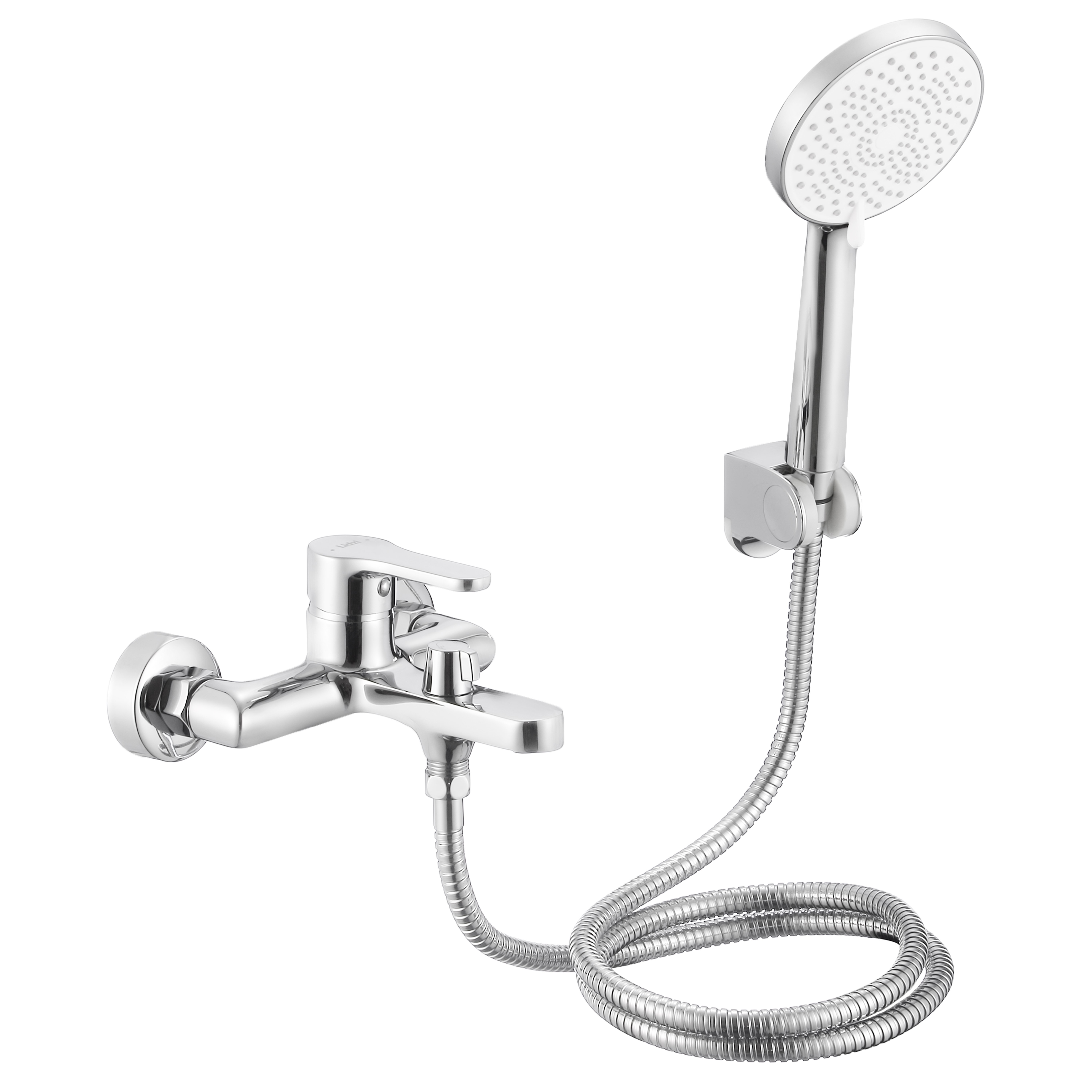 Змішувач латунний для ванни Lidz Astra 006 (з душовим гарнітуром) (k35) Chrome (LDAST006CRM48087)