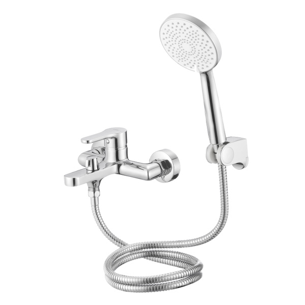 Змішувач латунний для ванни Lidz Astra 006 (з душовим гарнітуром) (k35) Chrome (LDAST006CRM48087)
