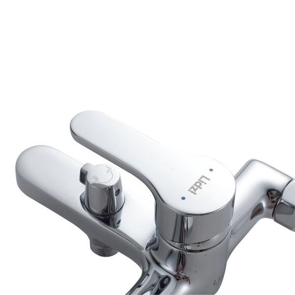 Змішувач латунний для ванни Lidz Astra 006 (з душовим гарнітуром) (k35) Chrome (LDAST006CRM48087)
