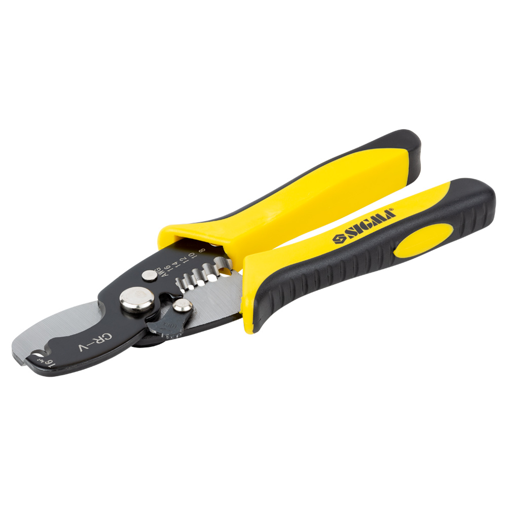 Знімач ізоляції багатофункціональний + кабелеріз Sigma 180 мм