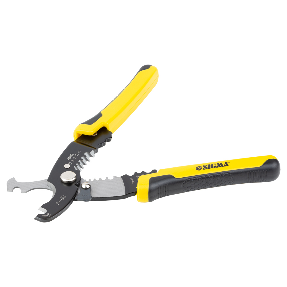 Знімач ізоляції Sigma багатофункціональний + кабелеріз + обтиск 200 мм