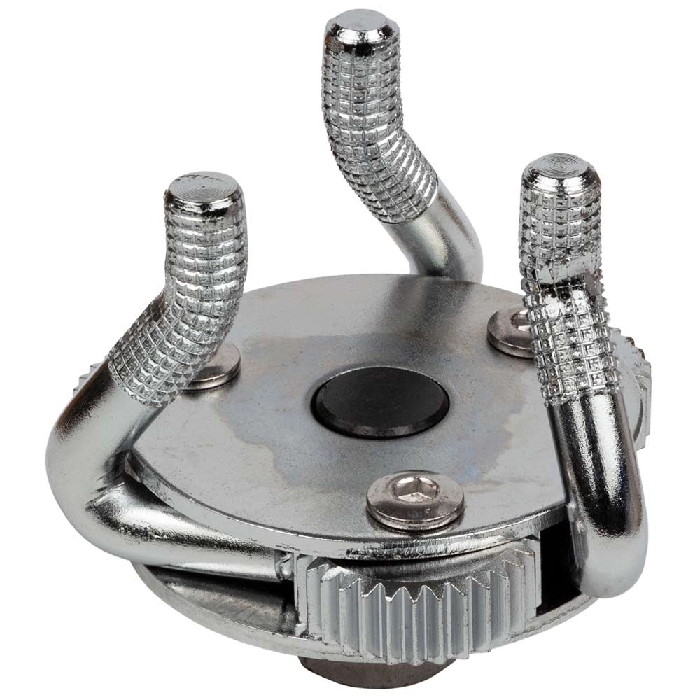 Съемник масляного фильтра Sigma "краб" Ø40-86 мм с круглым изогнутым захватом и адаптером 1/2"-3/8"